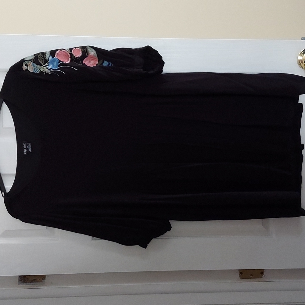 Black peasant dress